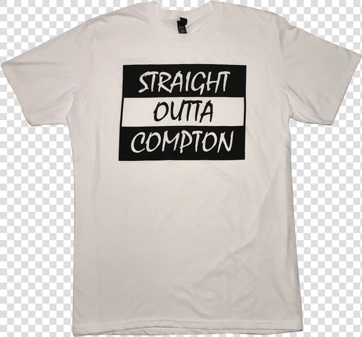 Nwa Straight Outta Compton White Tee  HD Png DownloadTransparent PNG