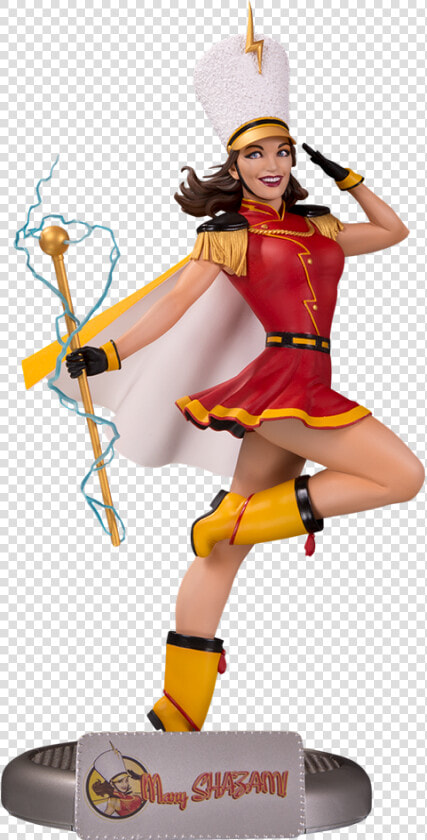 Dc Bombshells Mary Shazam Statue  HD Png DownloadTransparent PNG