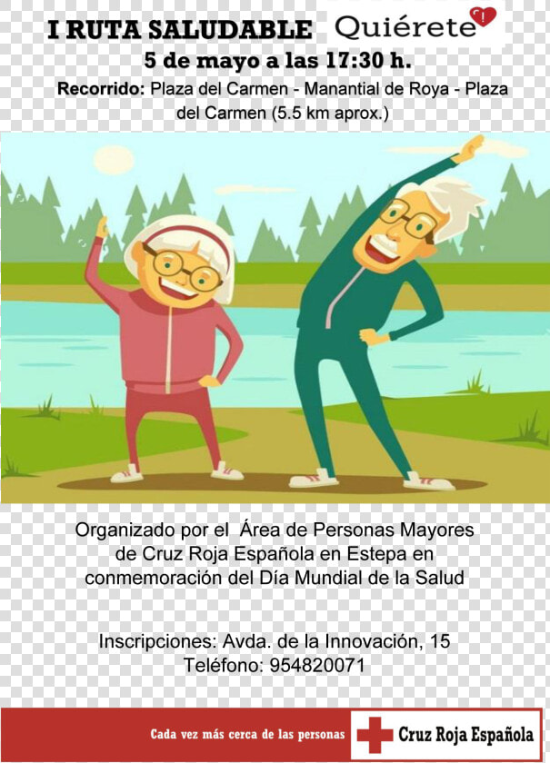 Actividad De Cruz Roja Para Personas Mayores En Estepa   Poster  HD Png DownloadTransparent PNG