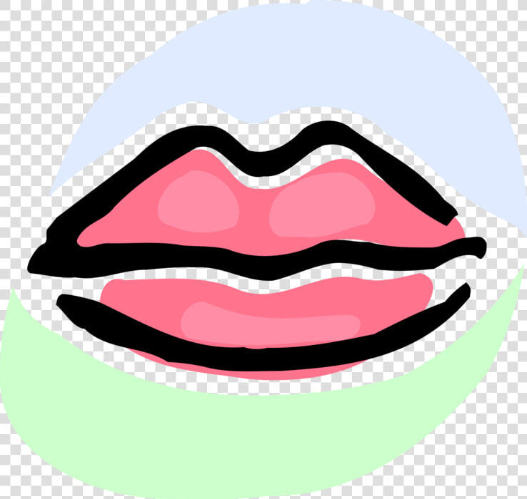 Vector Illustration Of Mouth Lips   Mouth Clipart  HD Png DownloadTransparent PNG