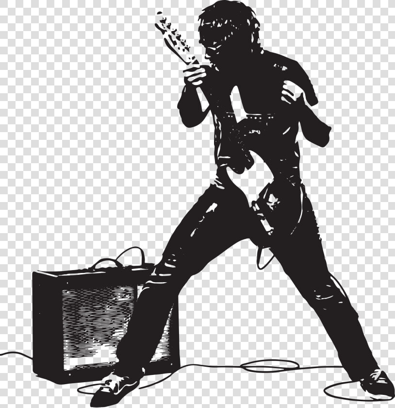 Guitar Pink Floyd Silhouette Rock Musical Instruments   Rock Guitarist Black Png  Transparent PngTransparent PNG