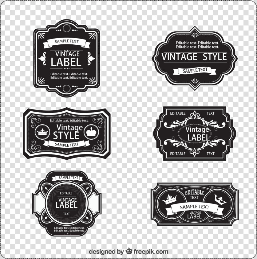 Vintage Clothing Label Etiquette   Editable Vintage Labels  HD Png DownloadTransparent PNG