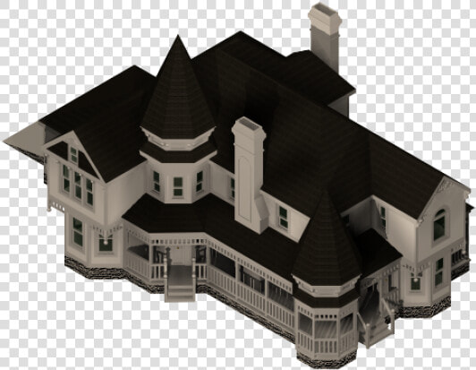 Large Victorian House 3ds Max Model   Medieval Architecture  HD Png DownloadTransparent PNG