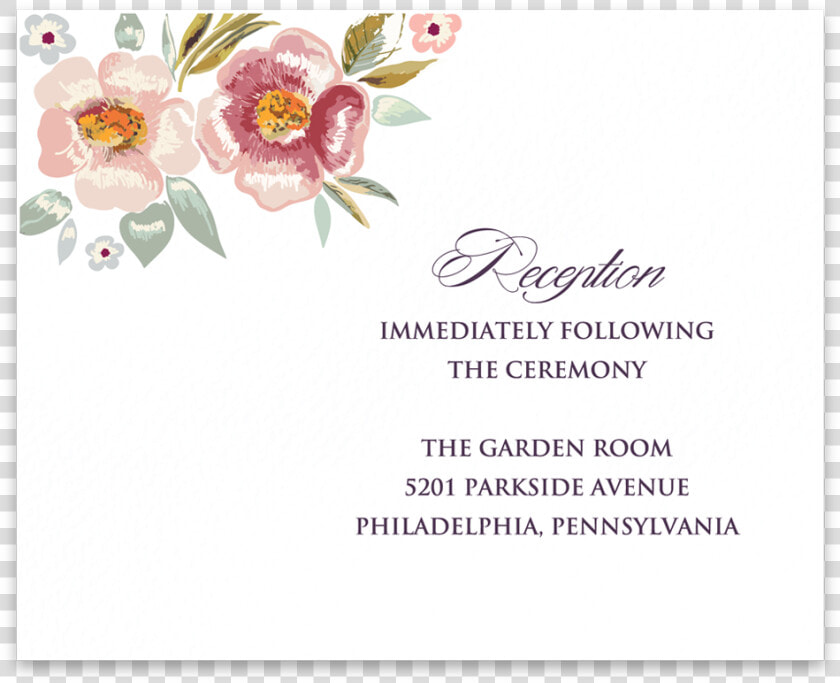 Reception Card Faded Blooms   Garden Roses  HD Png DownloadTransparent PNG