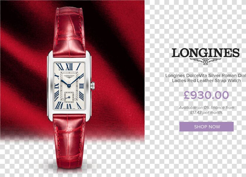 Longines Dolce Vita Red  HD Png DownloadTransparent PNG