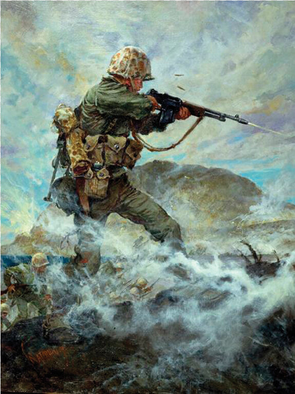 Battle Of Iwo Jima Art  HD Png DownloadTransparent PNG