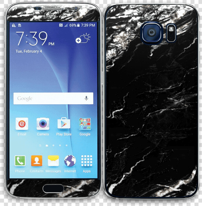 Warm Black Skin Galaxy S6   Samsung S6 G920a Unlocked Black Amazon  HD Png DownloadTransparent PNG