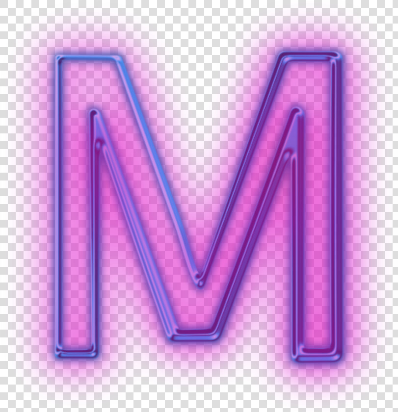  tumblr  purple  mor  m  neon  hologram   Purple M Png  Transparent PngTransparent PNG