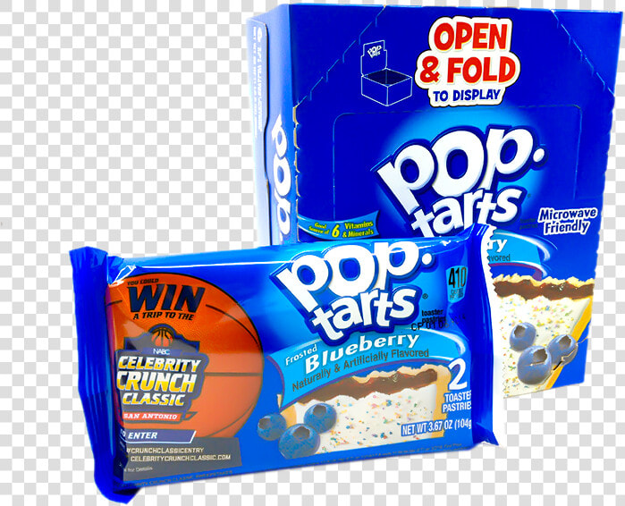 Kellogs Pop Tarts Frosted Blueberry   Pop Tarts  HD Png DownloadTransparent PNG