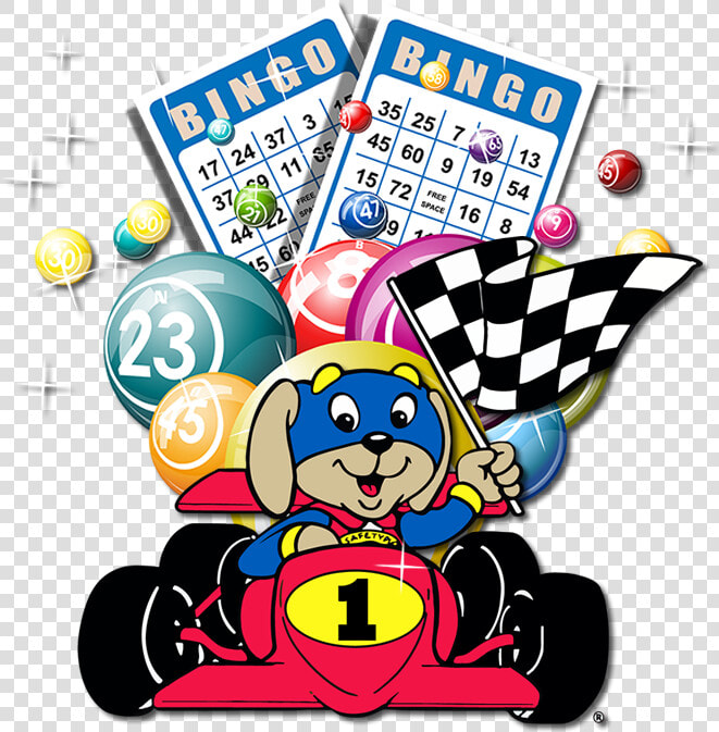 Image Of Ncsc S Mascot Safetypup® Driving A Red Racecar   Cartoon  HD Png DownloadTransparent PNG