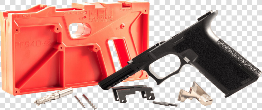 Polymer80 Pf940v2bl G17 22 Gen3 Compatible Frame Kit   Compact Pistol Frame Kit  HD Png DownloadTransparent PNG