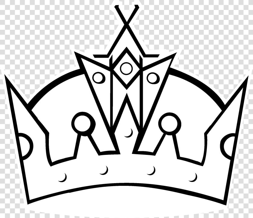 Los Angeles Kings Logo Black And White   Los Angeles Kings Crown Logo  HD Png DownloadTransparent PNG