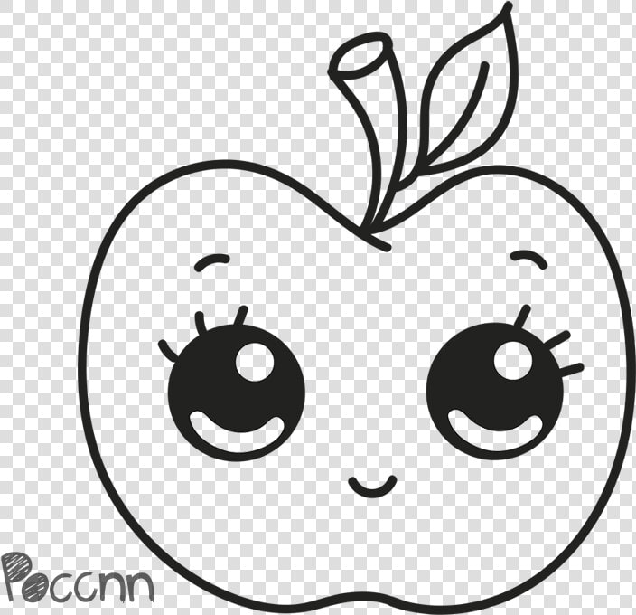 Apple To Color   Cute Apple To Color  HD Png DownloadTransparent PNG