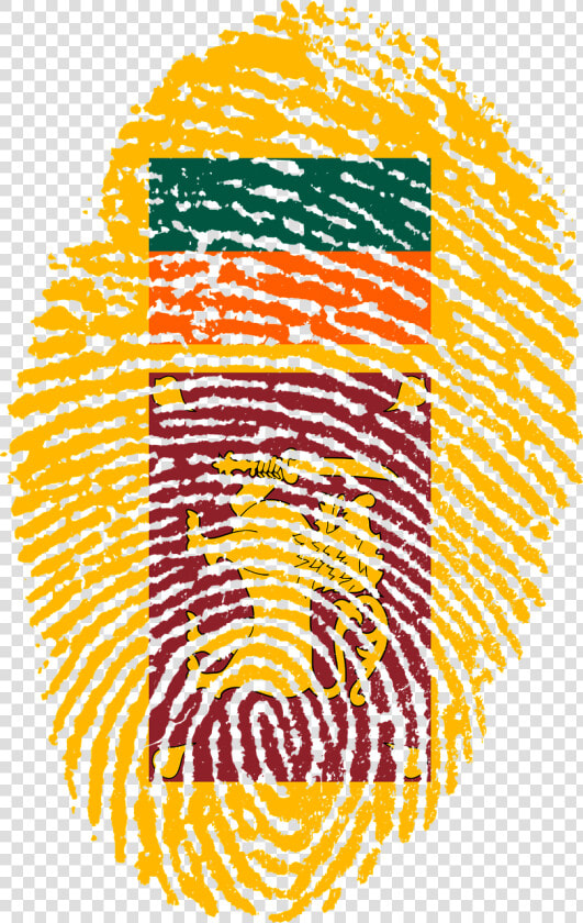 Sri Lanka Flag Fingerprint Free Picture   Sri Lanka Flag Fingerprint  HD Png DownloadTransparent PNG