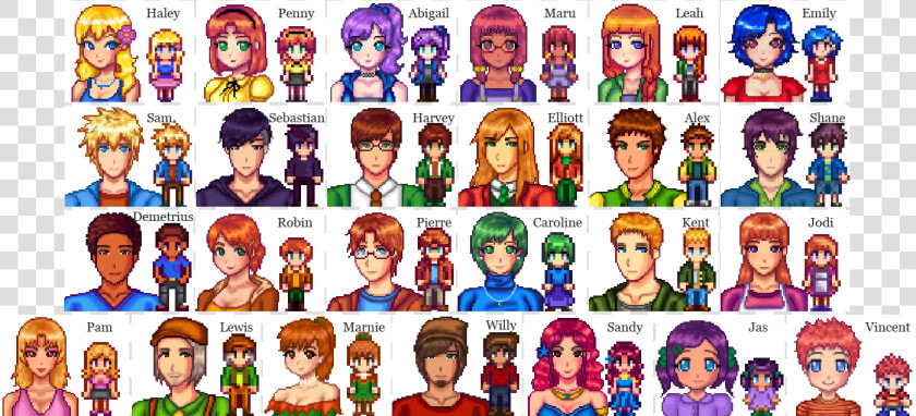 Stardew Valley Sprite Png   Stardew Valley Characters Mod  Transparent PngTransparent PNG