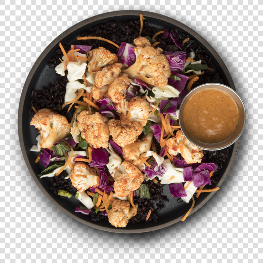 Cauliflower Satay Bowl   Red Cabbage  HD Png DownloadTransparent PNG