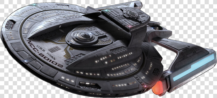 Transparent Star Trek Ship Png   Luna Class Uss Titan  Png DownloadTransparent PNG