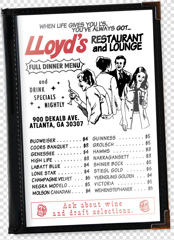 Lyd Web Menumockup All   Lloyd  39 s Restaurant  amp  Lounge  HD Png DownloadTransparent PNG