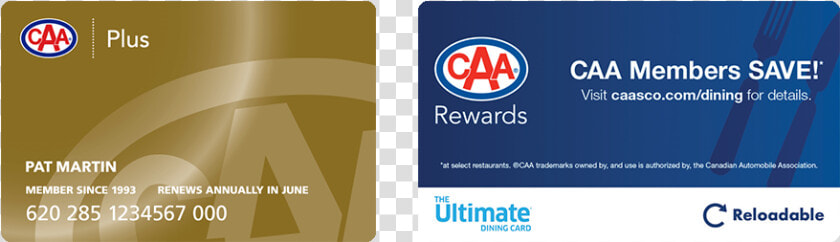 Caa Plus Card And Caa Rewards Members Save Card   Graphic Design  HD Png DownloadTransparent PNG