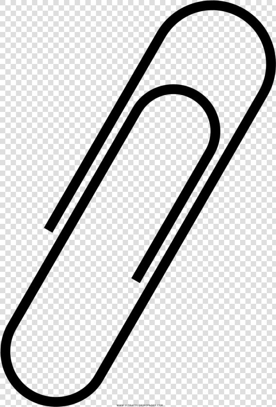 Paper Clip Coloring Page   Coloring Picture Of Paper Clip  HD Png DownloadTransparent PNG