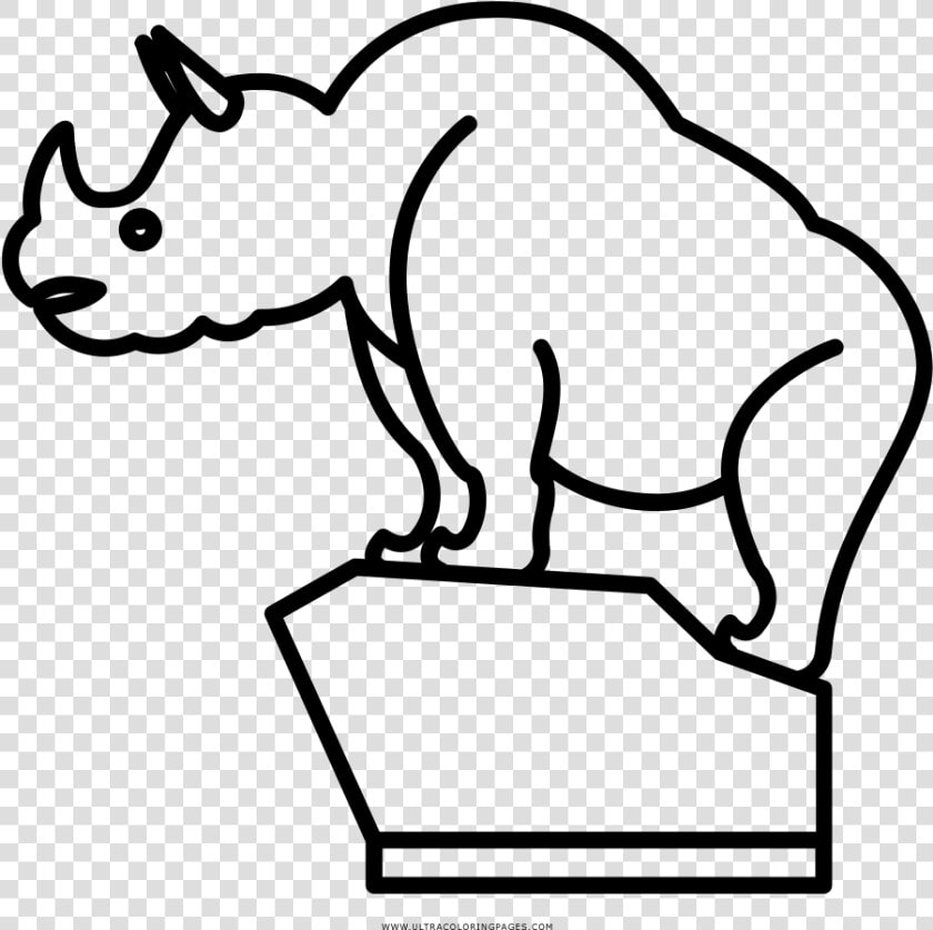 Rhinoceros Coloring Page   Cartoon  HD Png DownloadTransparent PNG