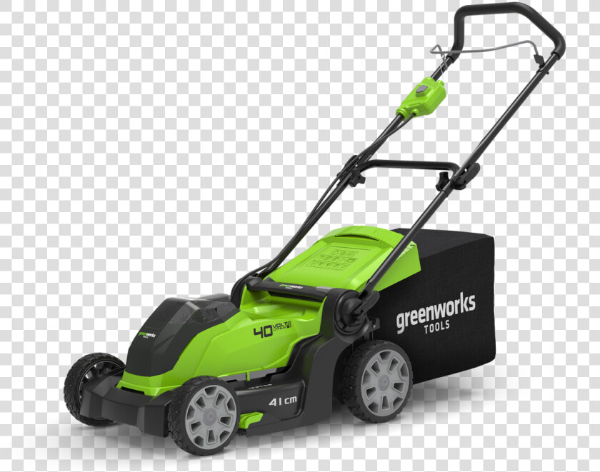 Greenworks 40v Lawn Mower G40lm40   Greenworks Glm1241  HD Png DownloadTransparent PNG