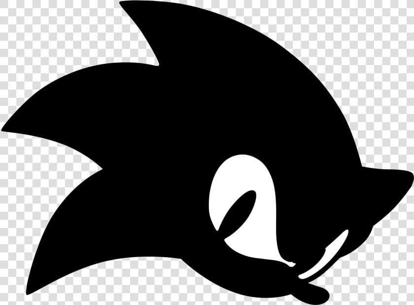 Hedgehog Clipart Head   Sonic The Hedgehog Silhouette  HD Png DownloadTransparent PNG