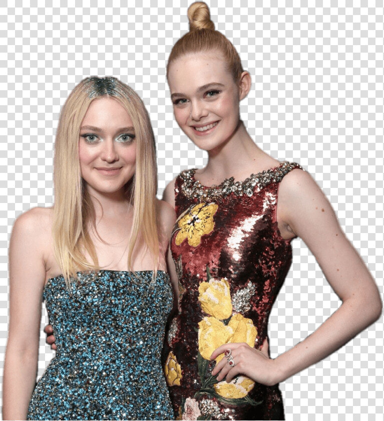 Elle Fanning And Sister Dakota   Elle Fanning Dakota Fanning  HD Png DownloadTransparent PNG