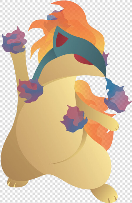  156 Quilava Used Will O Wisp And Flamethrower In The   Illustration  HD Png DownloadTransparent PNG