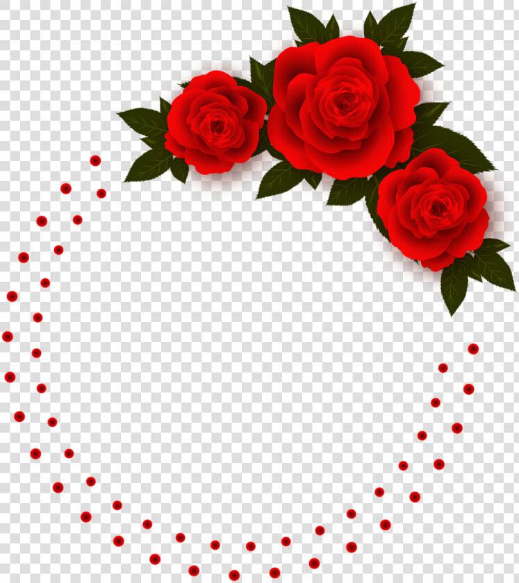 Rose Flowers Frame Free Picture   Flower Rose Simple Border Design  HD Png DownloadTransparent PNG