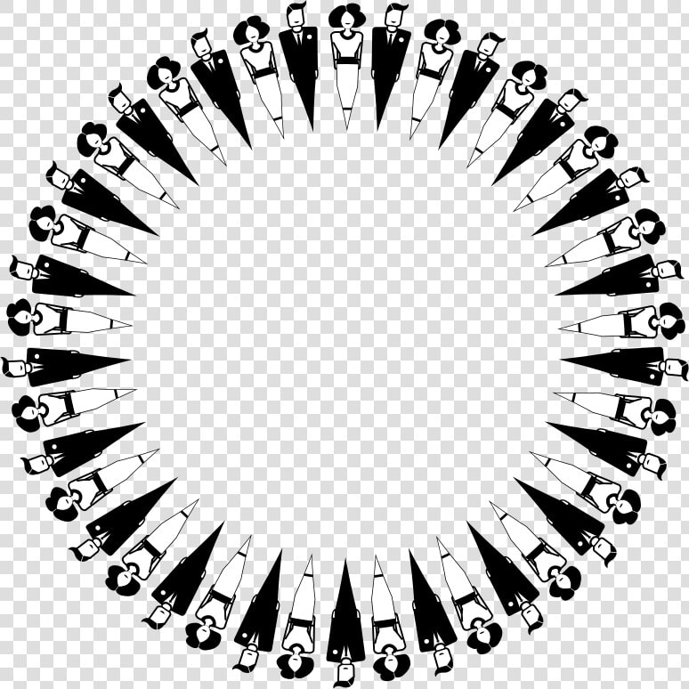 Abstract Men And Women Circle   Circle With Women And Men  HD Png DownloadTransparent PNG