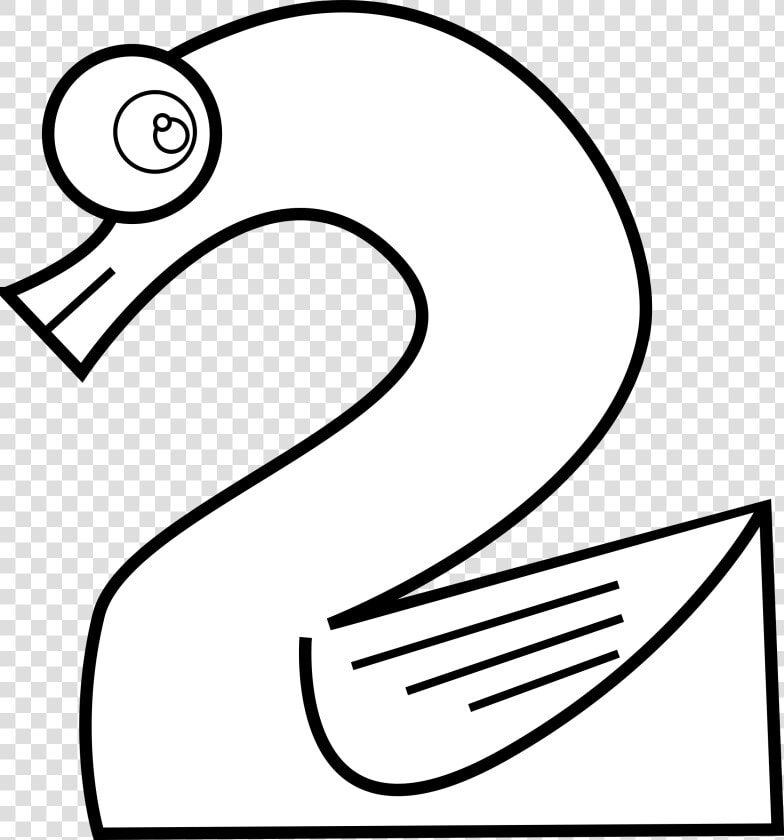 Animal Number Two Line Art Clip Arts   Clip Art  HD Png DownloadTransparent PNG