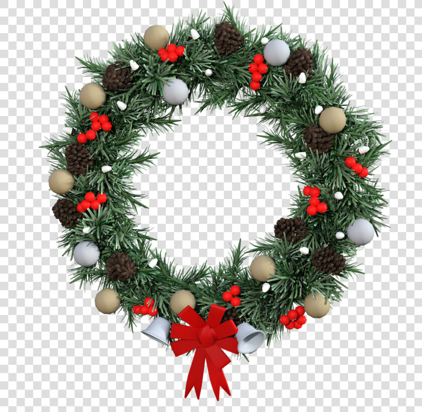 Wreath Christmas Decoration Decoration Free Photo   Real Christmas Wreath Png  Transparent PngTransparent PNG