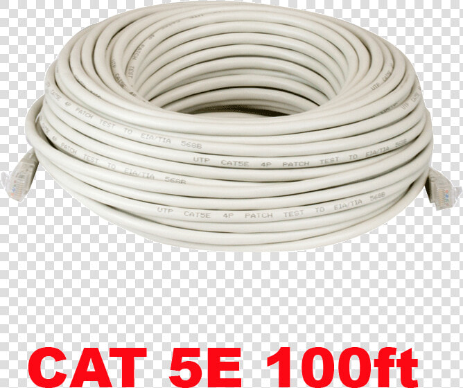 Category 5e Utp Rj45 Patch Cable White   Gwcat100 100ft Cables  HD Png DownloadTransparent PNG