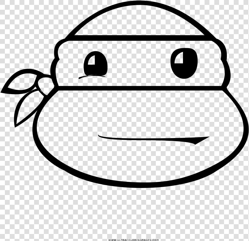 Ninja Turtle Coloring Page   Ninja Turtle Face Black And White Png  Transparent PngTransparent PNG