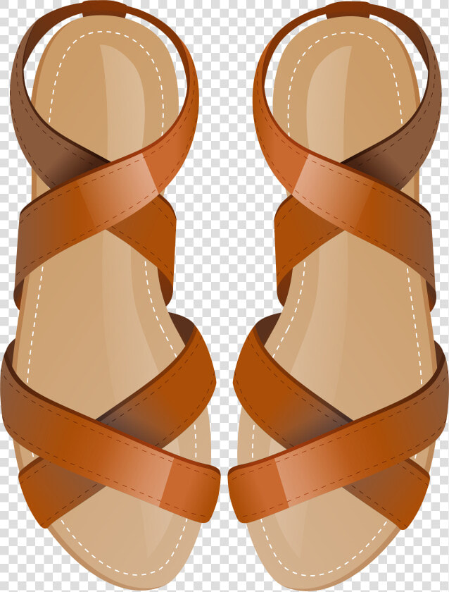 Brown Sandals Png Clip Art   Brown Sandals Clipart  Transparent PngTransparent PNG