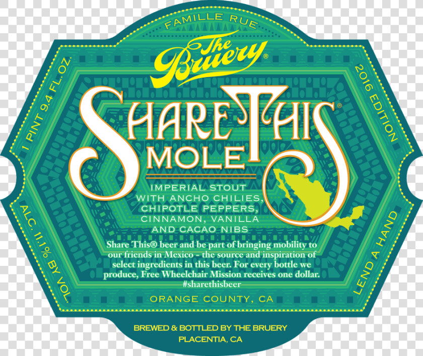 The Bruery Share This Mole   Bruery Share This Mole  HD Png DownloadTransparent PNG