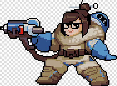 Bastion Spray Png   Overwatch Mei Pixel Spray  Transparent PngTransparent PNG