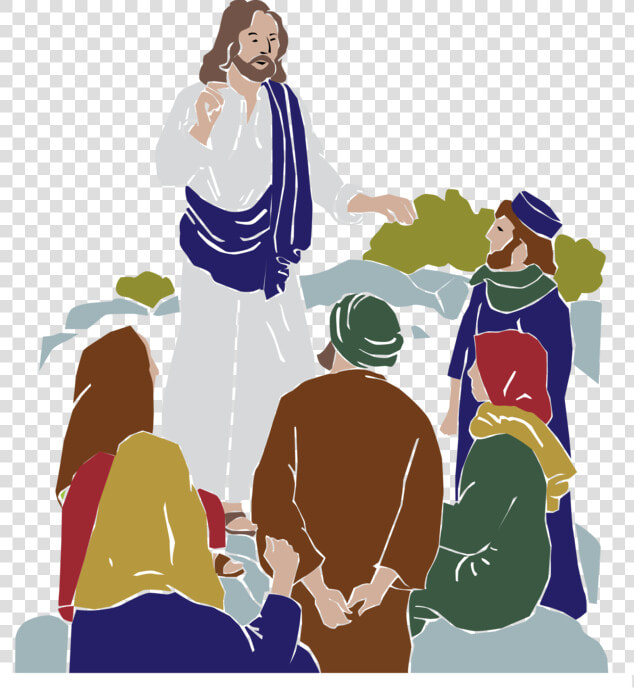 Jesus Teaching Followers   Jesus Teaching Clip Art  HD Png DownloadTransparent PNG