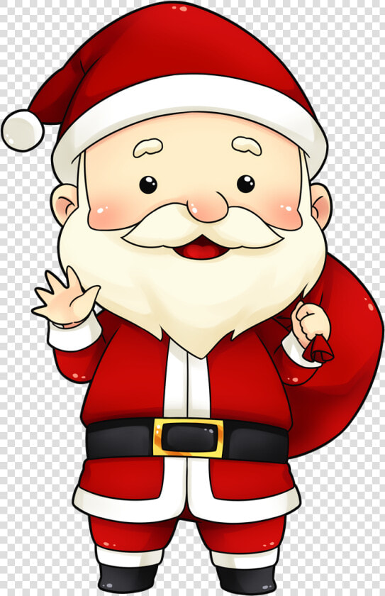 Cute Secret Santa Clipart   Santa Claus Cartoon Png  Transparent PngTransparent PNG