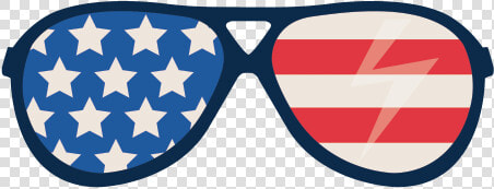 Printed Vinyl Usa Flag Glasses   Usa Flag Sunglasses Png  Transparent PngTransparent PNG