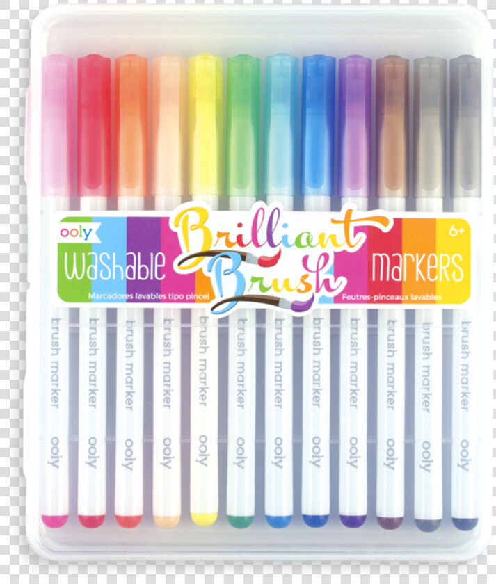 Brilliant Brush Tip Markers   Marker Pen  HD Png DownloadTransparent PNG