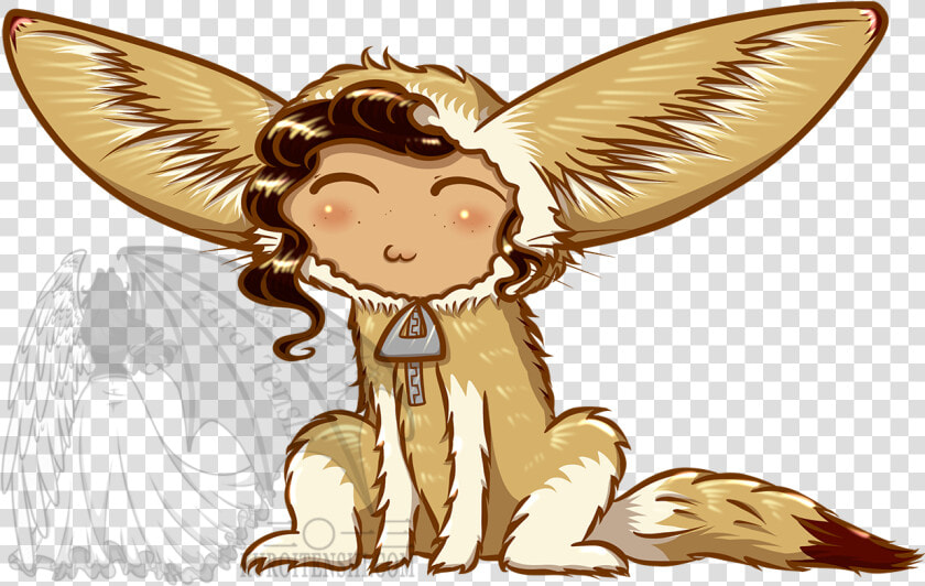 Chibi In A Fennec Fox Suit   Cartoon  HD Png DownloadTransparent PNG