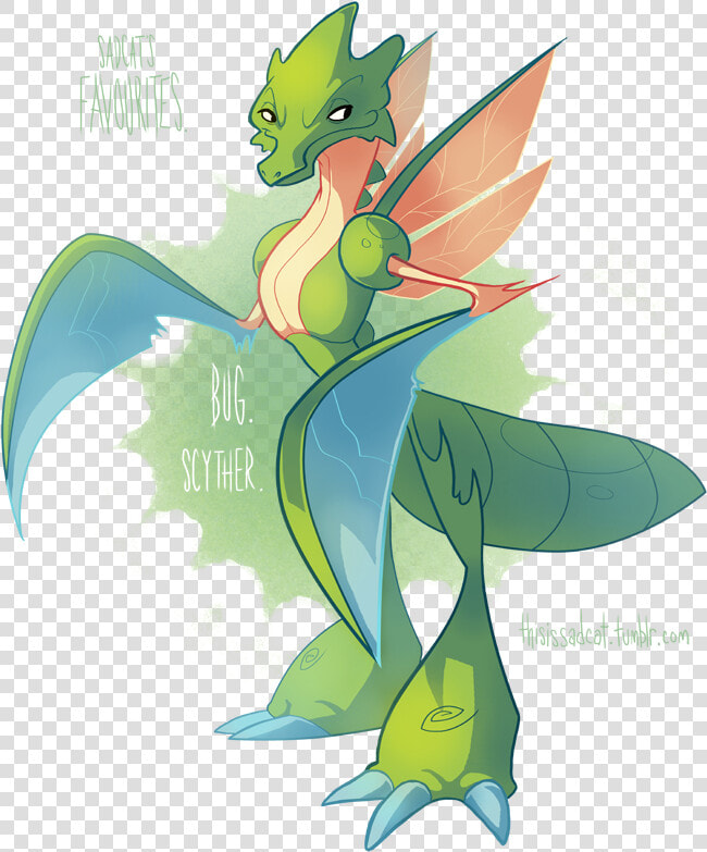 Favourites   Scyther   Scyther Girl  HD Png DownloadTransparent PNG