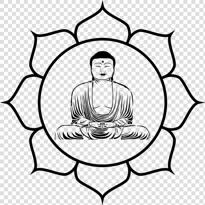 Buddha  Buddhism  Flower  Line Art  Lotus  Meditation   Buddhism Clip Art  HD Png DownloadTransparent PNG