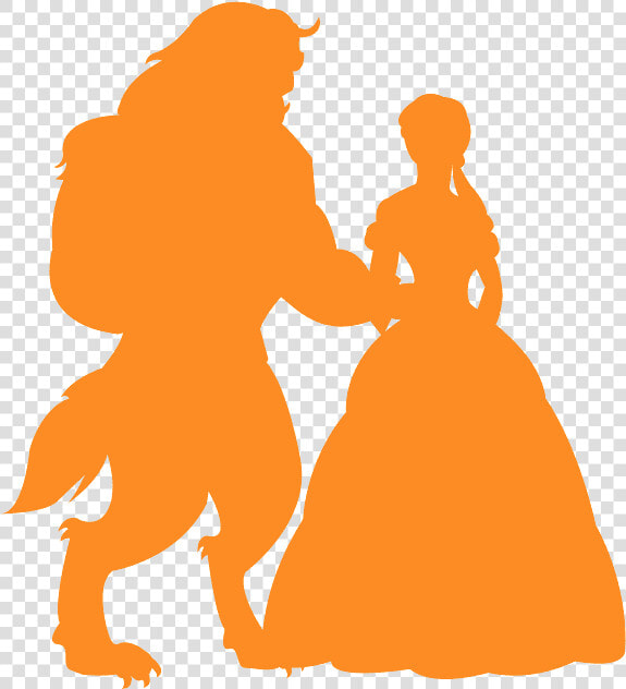 La Belle Et La Bete Silhouett  HD Png DownloadTransparent PNG