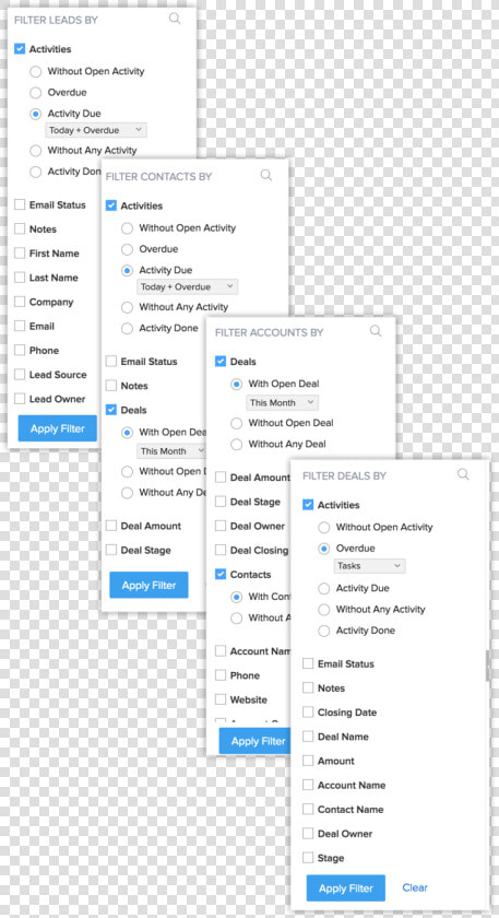 Zoho Filter Leads  HD Png DownloadTransparent PNG