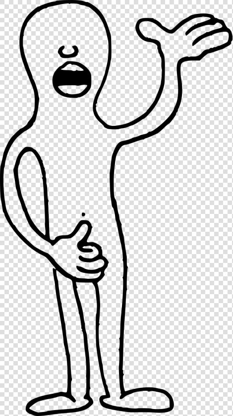 Cartoon Singing Clip Arts   Singing Man Drawing  HD Png DownloadTransparent PNG