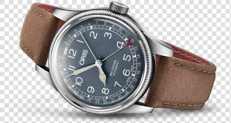 Oris Big Crown Pointer Blue Dial Leather   Oris Big Crown Pointer Date 01 754 7741 4065 07 8 20  HD Png DownloadTransparent PNG