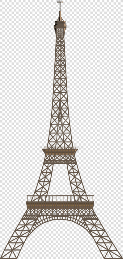 Two Dimensional Eiffel Tower   Paris Eiffel Tower Clipart  HD Png DownloadTransparent PNG